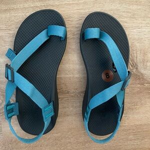 NWO Chaco Teal and Black Sandals